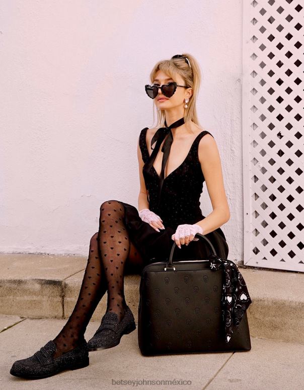 Betsey Johnson accesorios mujer F00V205 cartera calavera negro