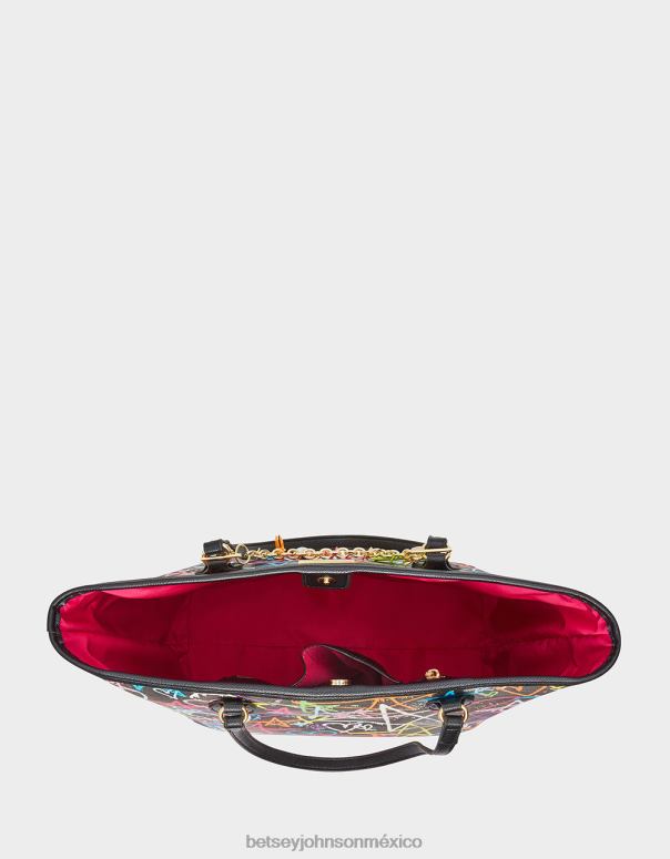 Betsey Johnson accesorios mujer F00V207 bolso tote grafiti cariño 2 negro