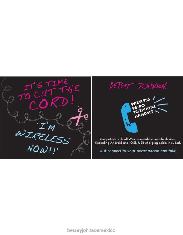 Betsey Johnson accesorios mujer F00V208 kitsch dame una bolsa de teléfono de anillo rosa