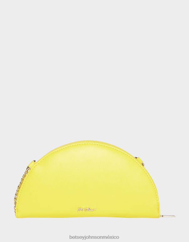 Betsey Johnson accesorios mujer F00V209 bandolera fruncida kitsch amarillo