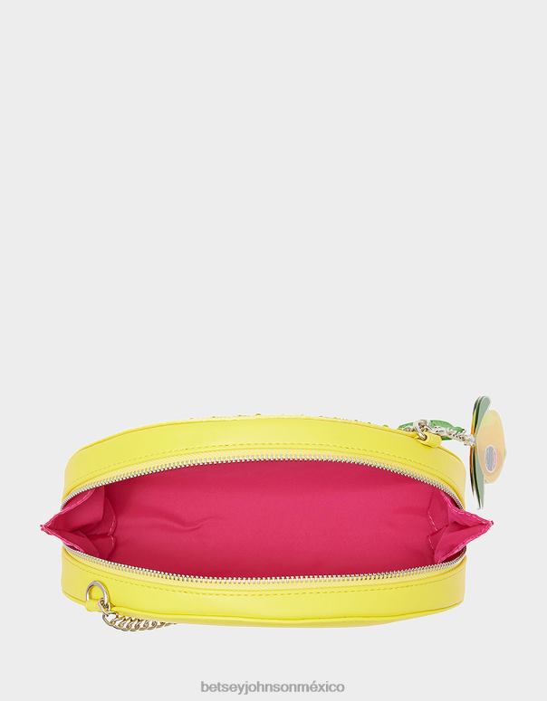 Betsey Johnson accesorios mujer F00V209 bandolera fruncida kitsch amarillo