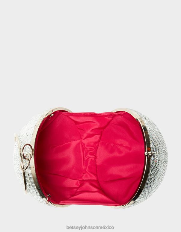 Betsey Johnson accesorios mujer F00V210 bandolera reina del baile kitsch plata