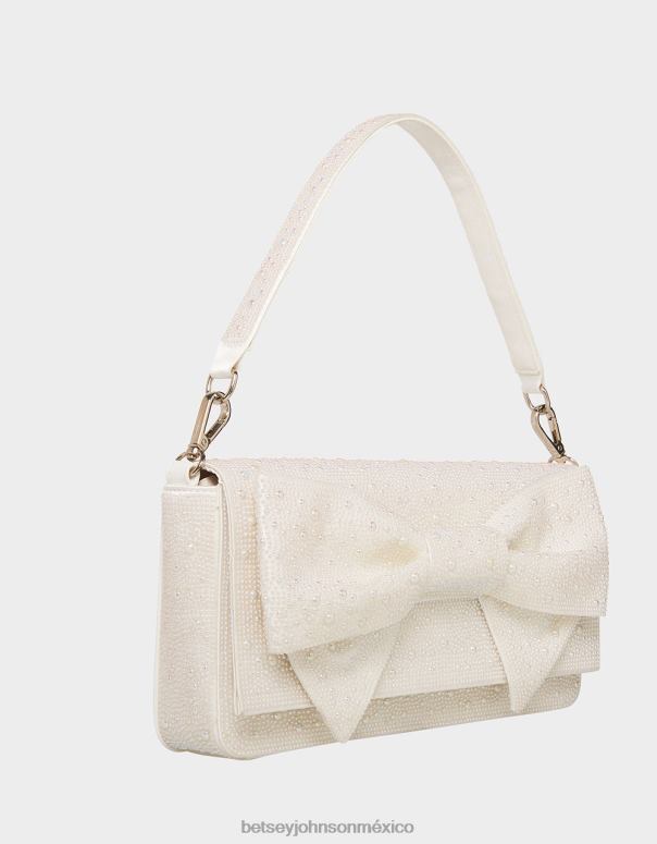 Betsey Johnson accesorios mujer F00V218 bolsa convertible con lazo Marfil