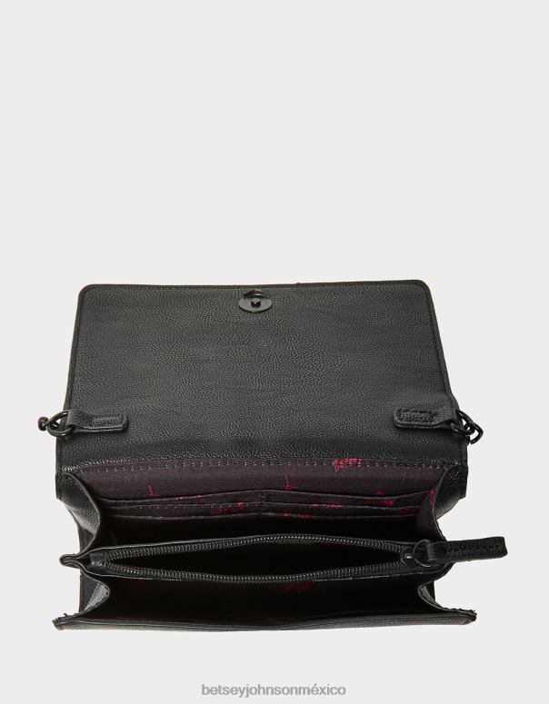 Betsey Johnson accesorios mujer F00V226 bandolera xo calavera negro