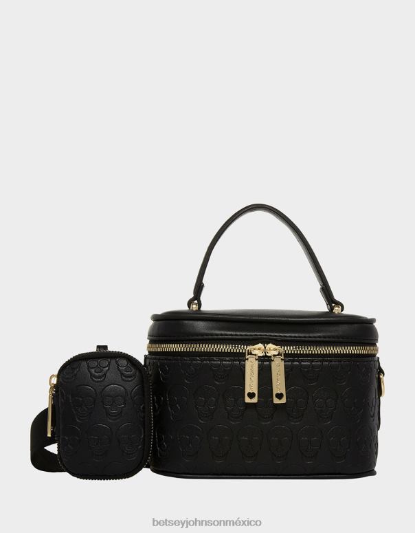 Betsey Johnson accesorios mujer F00V227 vanidad del cráneo xo negro