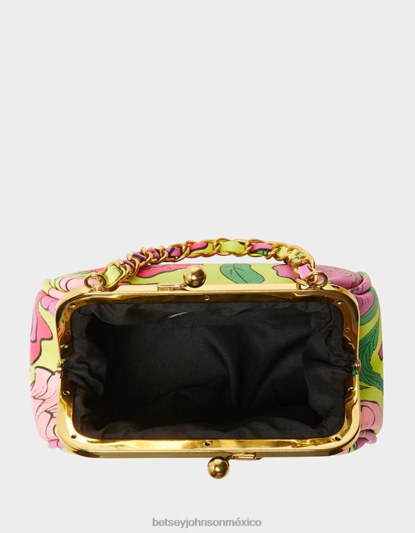 Betsey Johnson accesorios mujer F00V236 bolso pequeño con cierre de beso de pepita floral