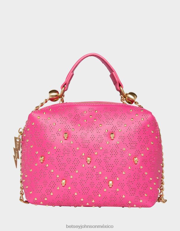 Betsey Johnson accesorios mujer F00V240 bandolera con calavera de estado rosa