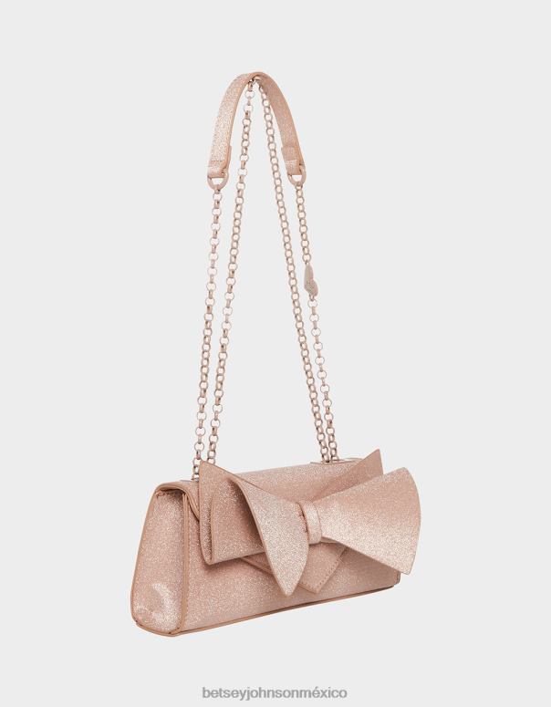 Betsey Johnson accesorios mujer F00V249 bolsa convertible con lazo angular champán