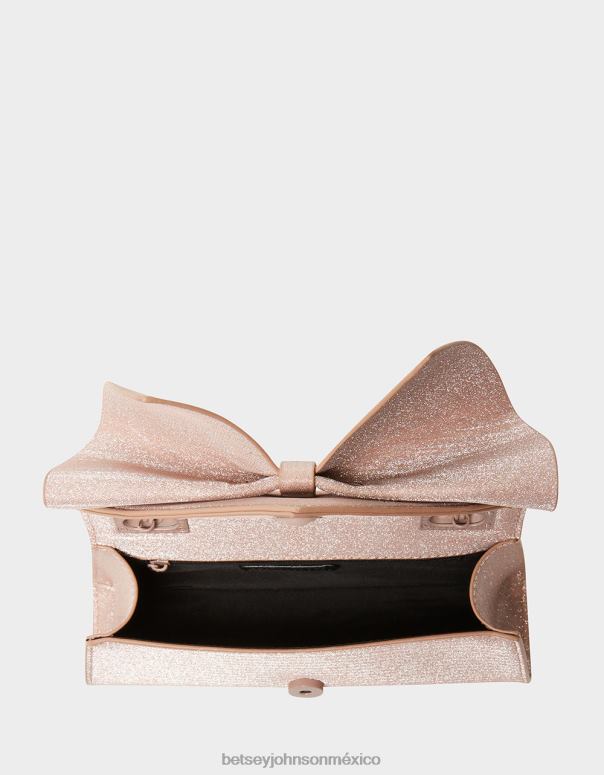 Betsey Johnson accesorios mujer F00V249 bolsa convertible con lazo angular champán