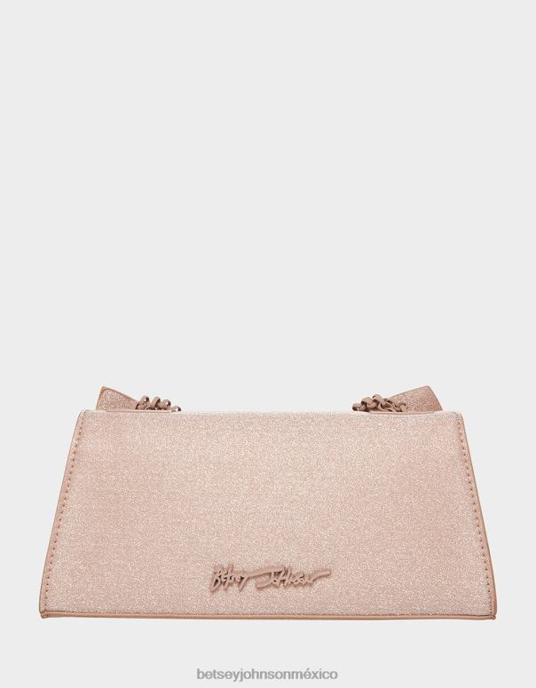 Betsey Johnson accesorios mujer F00V249 bolsa convertible con lazo angular champán