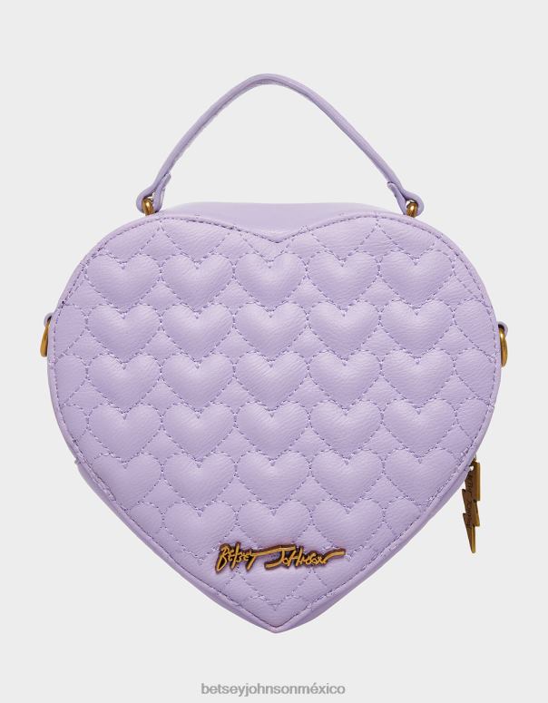 Betsey Johnson accesorios mujer F00V254 oh mi corazón bandolera lavanda