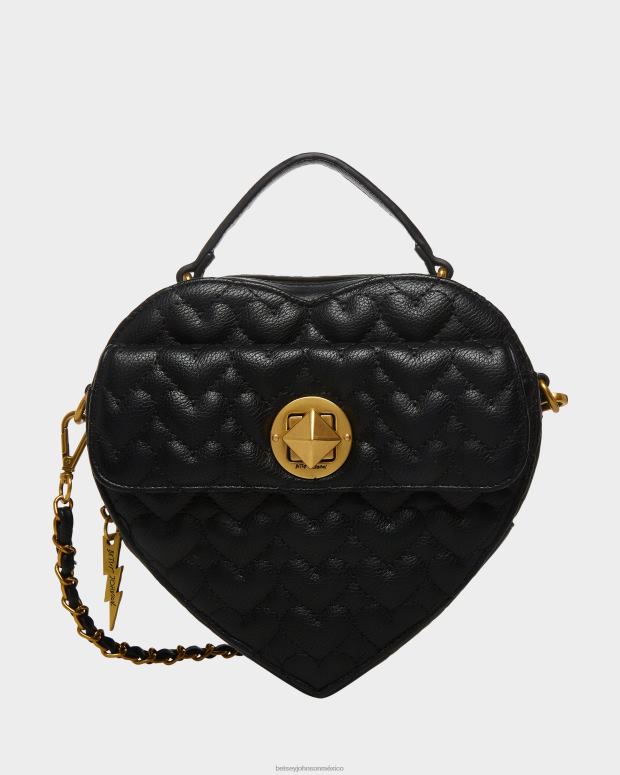 Betsey Johnson accesorios mujer F00V257 oh mi corazón bandolera negro