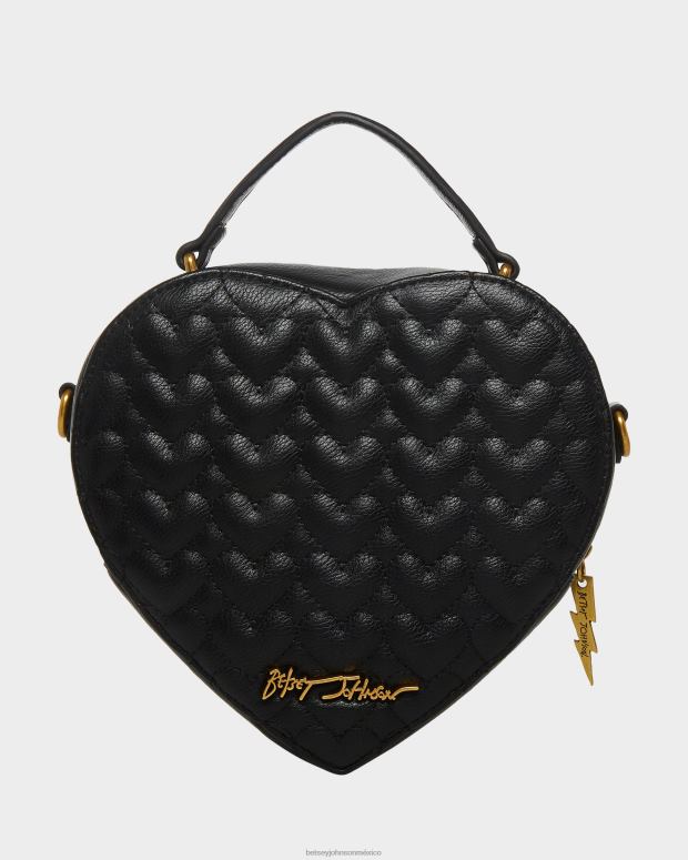 Betsey Johnson accesorios mujer F00V257 oh mi corazón bandolera negro