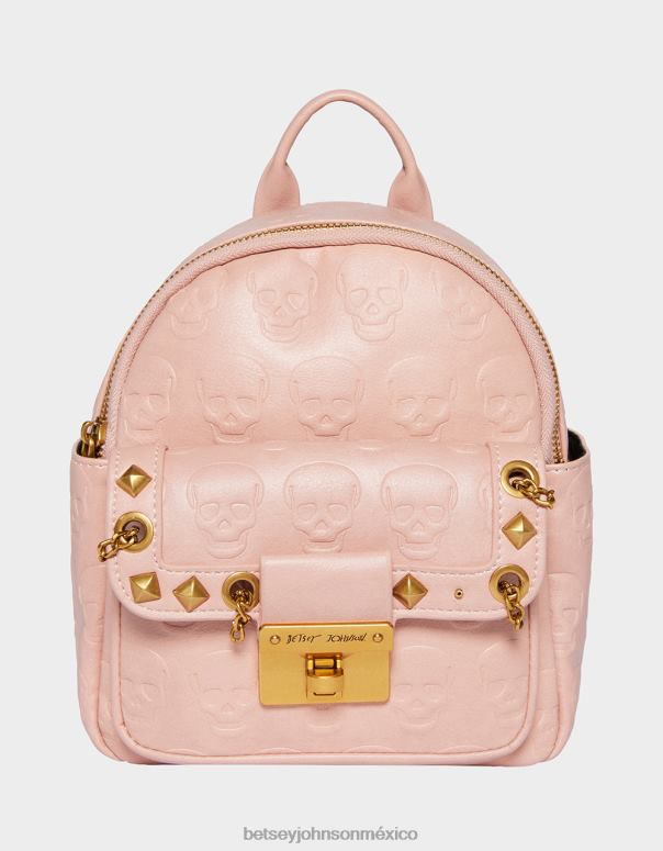 Betsey Johnson accesorios mujer F00V258 mini mochila con motivo de calavera rubor