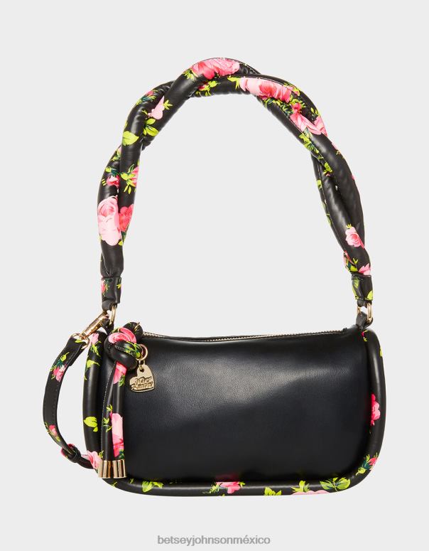 Betsey Johnson accesorios mujer F00V260 no lo entiendas bolso de hombro torcido negro