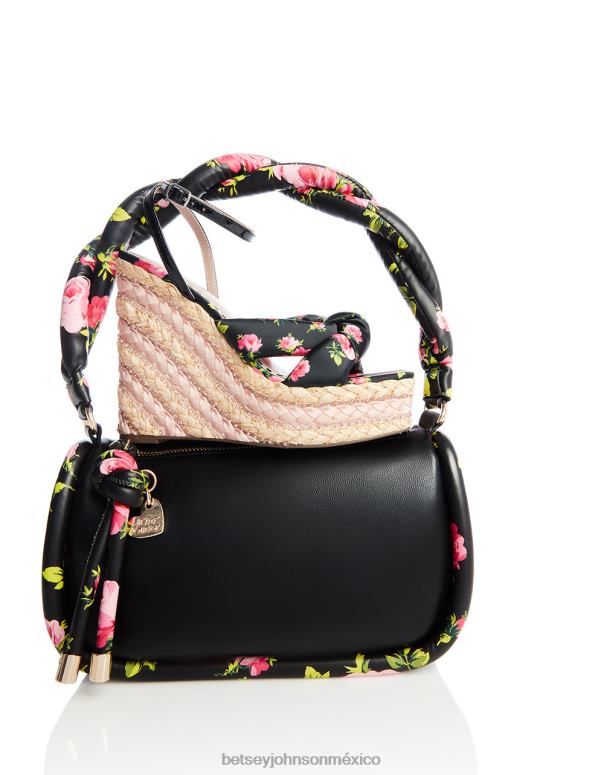 Betsey Johnson accesorios mujer F00V260 no lo entiendas bolso de hombro torcido negro