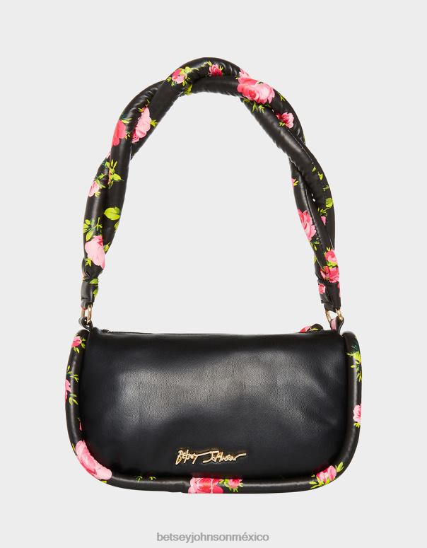 Betsey Johnson accesorios mujer F00V260 no lo entiendas bolso de hombro torcido negro