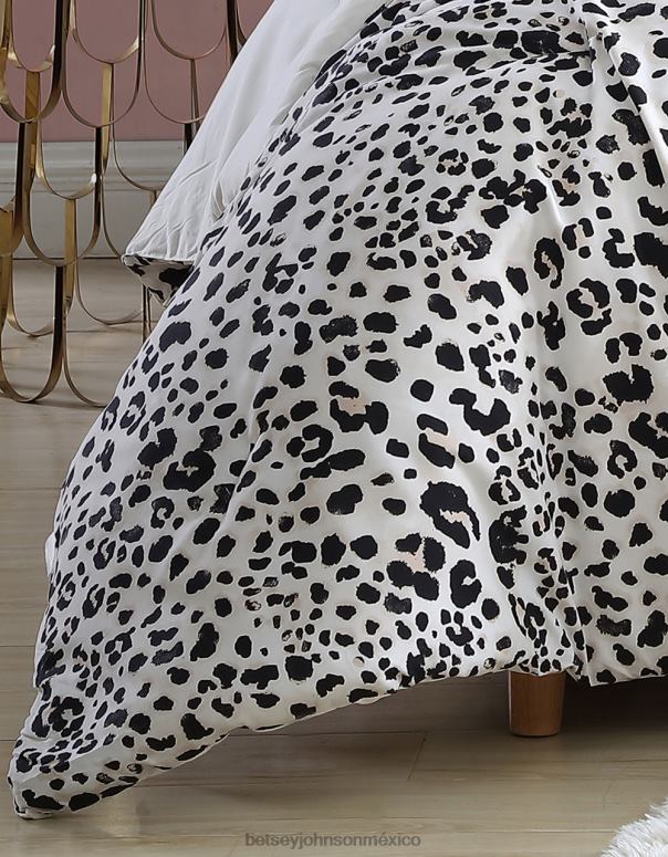 Betsey Johnson accesorios unisexo F00V400 juego de edredón doble agua leopardo