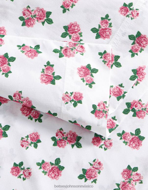 Betsey Johnson accesorios unisexo F00V401 juego de sábanas queen de rosas pequeñas multi