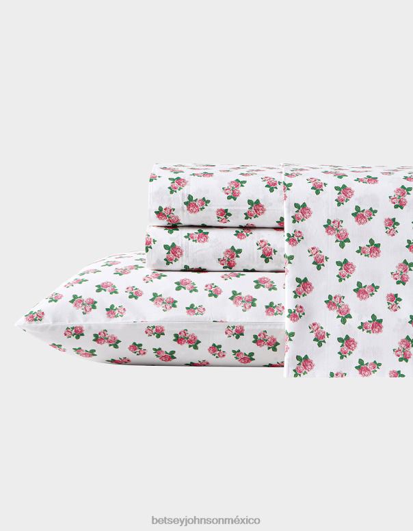 Betsey Johnson accesorios unisexo F00V405 juego de sábanas king rosas diminutas multi