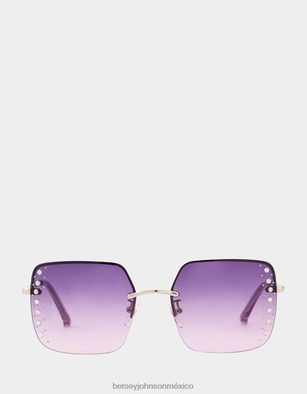 Betsey Johnson accesorios mujer F00V370 en el borde gafas de sol rosa