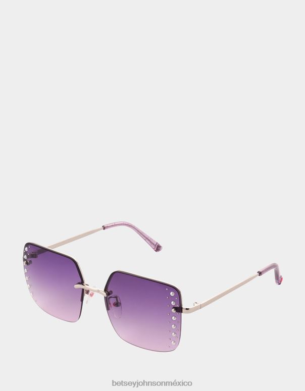 Betsey Johnson accesorios mujer F00V370 en el borde gafas de sol rosa