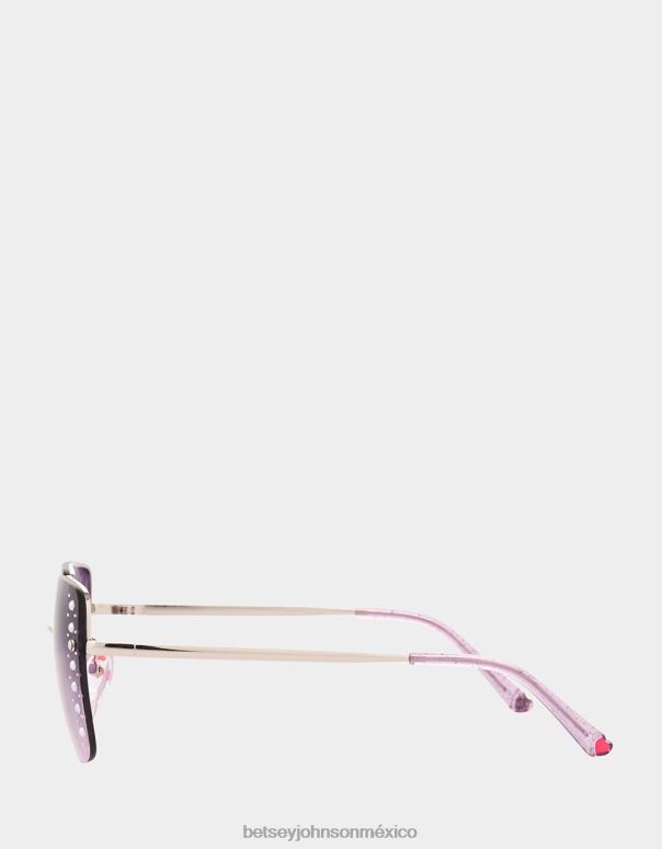 Betsey Johnson accesorios mujer F00V370 en el borde gafas de sol rosa