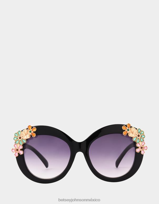 Betsey Johnson accesorios mujer F00V376 gafas de sol de fiesta en el jardín negro