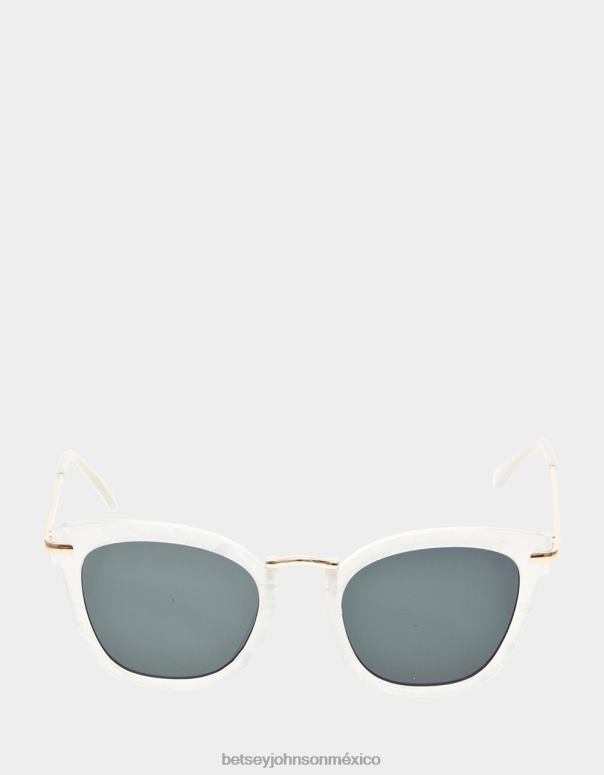 Betsey Johnson accesorios mujer F00V380 en los detalles gafas de sol blanco