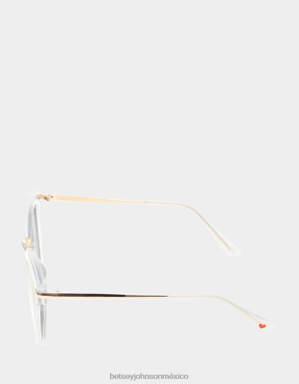 Betsey Johnson accesorios mujer F00V380 en los detalles gafas de sol blanco