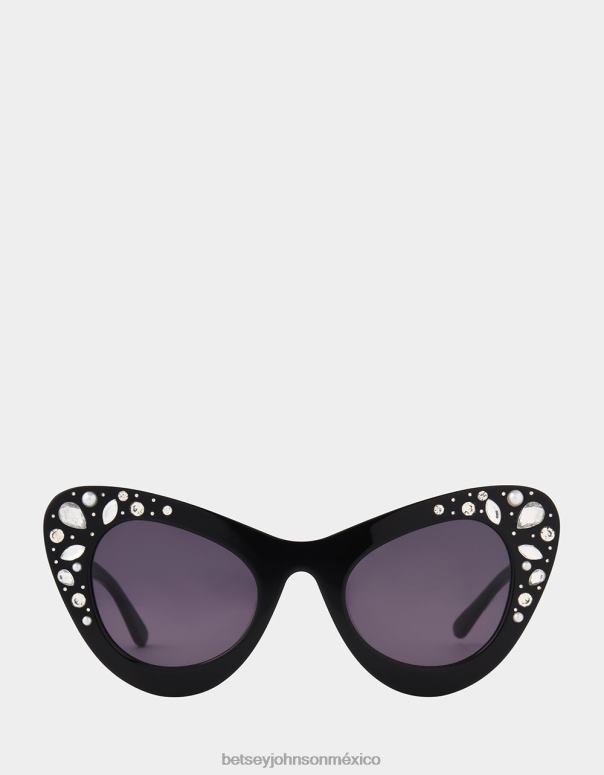 Betsey Johnson accesorios mujer F00V381 gafas de sol joya de la corona negro