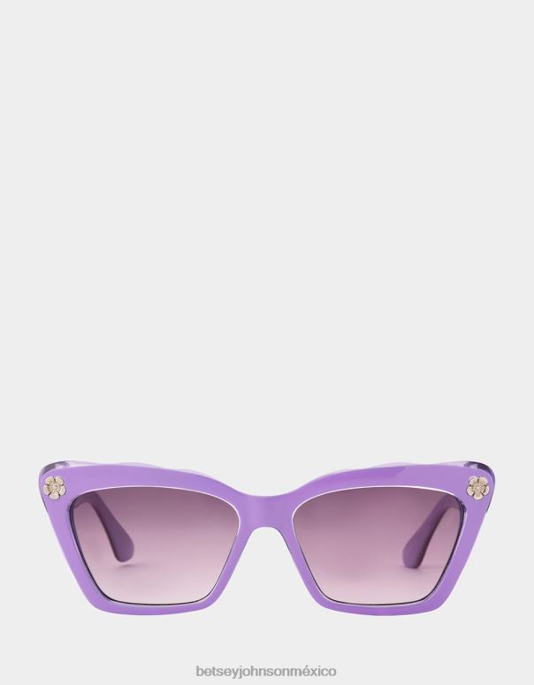 Betsey Johnson accesorios mujer F00V382 lentes de sol petite petals púrpura