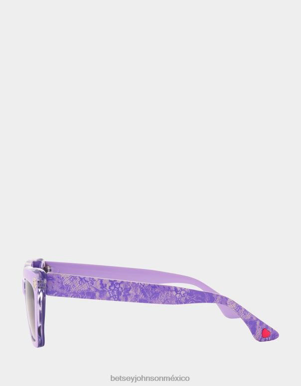 Betsey Johnson accesorios mujer F00V382 lentes de sol petite petals púrpura