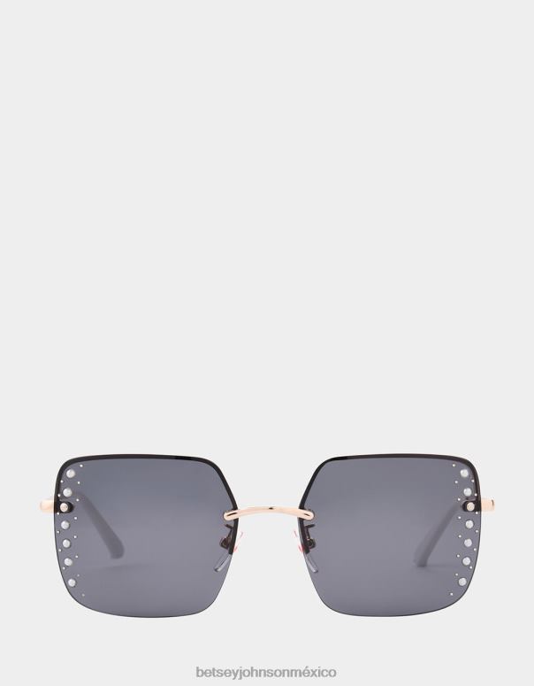Betsey Johnson accesorios mujer F00V390 en el borde gafas de sol oro