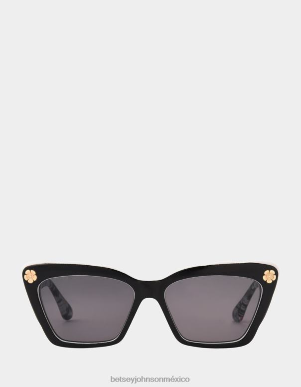 Betsey Johnson accesorios mujer F00V392 lentes de sol petite petals negro