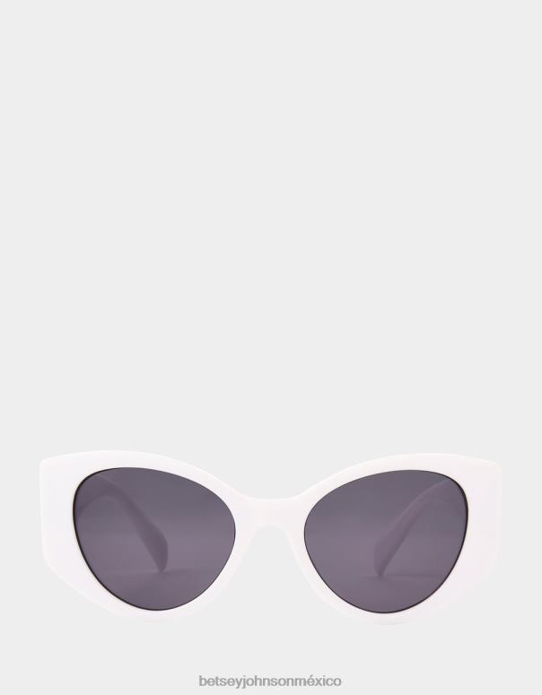 Betsey Johnson accesorios mujer F00V394 gafas de sol de doble toma blanco negro