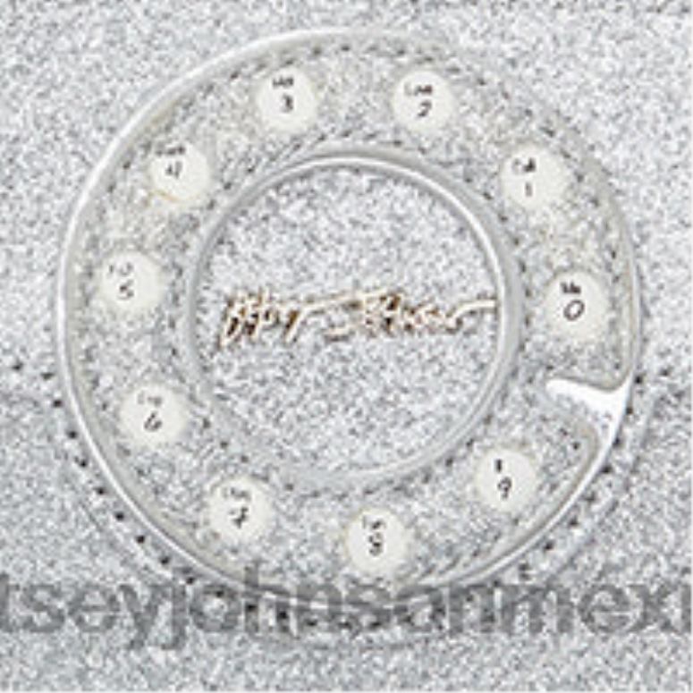 Betsey Johnson accesorios unisexo F00V373 tarjeta de teléfono de diamantes de imitación kitsch caso