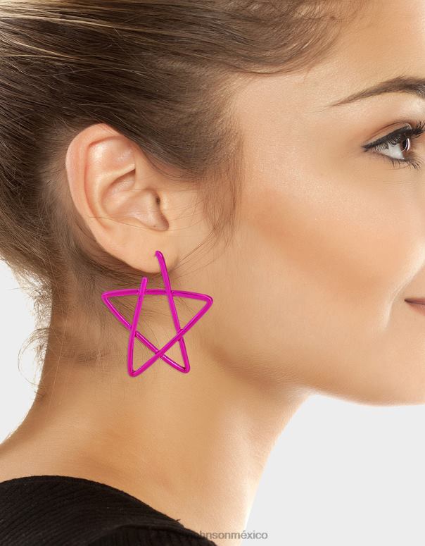 Betsey Johnson joyas mujer F00V337 arracadas kidult kitsch estrella rosa