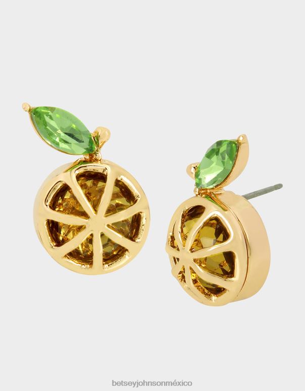 Betsey Johnson joyas mujer F00V346 aretes con gotas de limón amarillo
