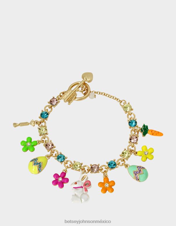 Betsey Johnson joyas mujer F00V350 pulsera con dije de conejito hunny multi
