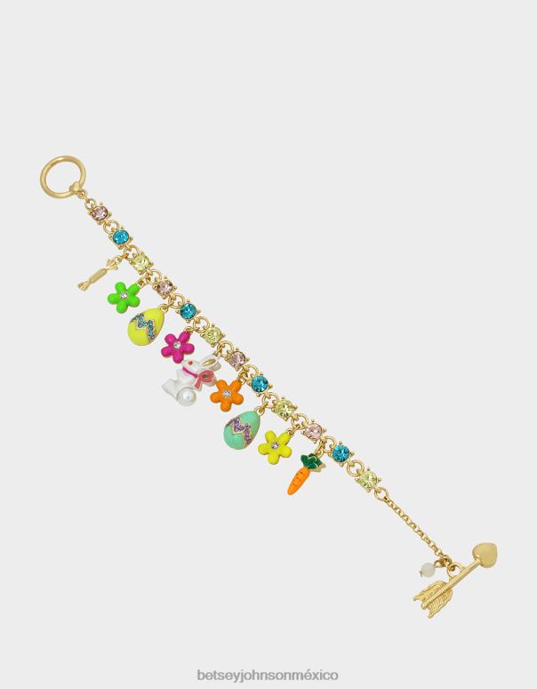Betsey Johnson joyas mujer F00V350 pulsera con dije de conejito hunny multi
