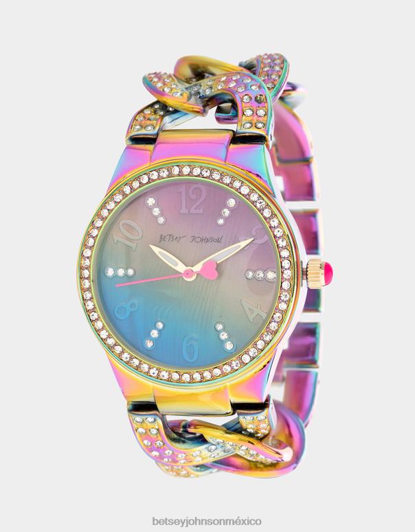 Betsey Johnson joyas mujer F00V323 Betsey tiempo vinculado reloj multi F00V323 Betsey Johnson Mexico detalles unicos Betsey Johnson Mexico anade un toque de diversion al atuendo