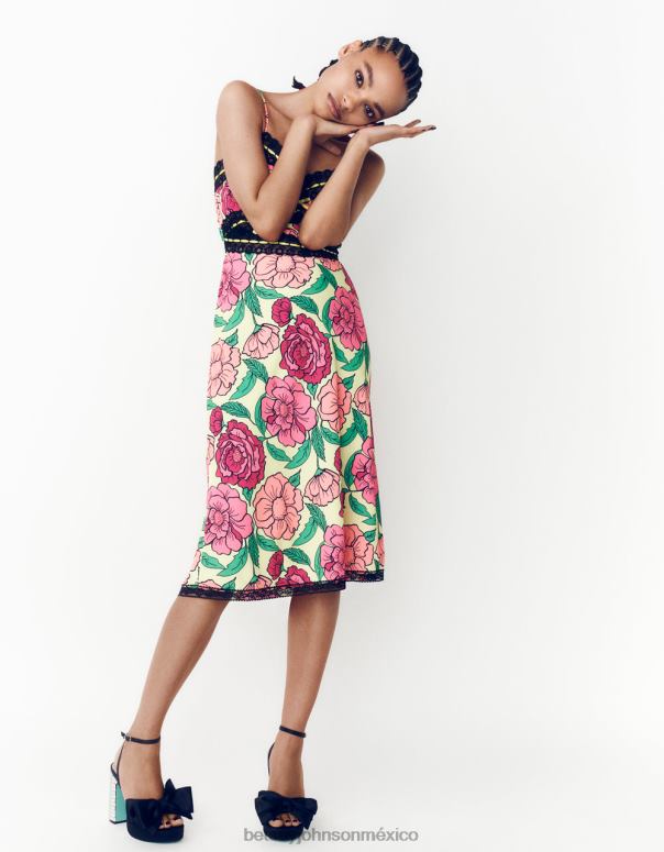 Betsey Johnson ropa mujer F00V262 vestido midi de hollywood cal
