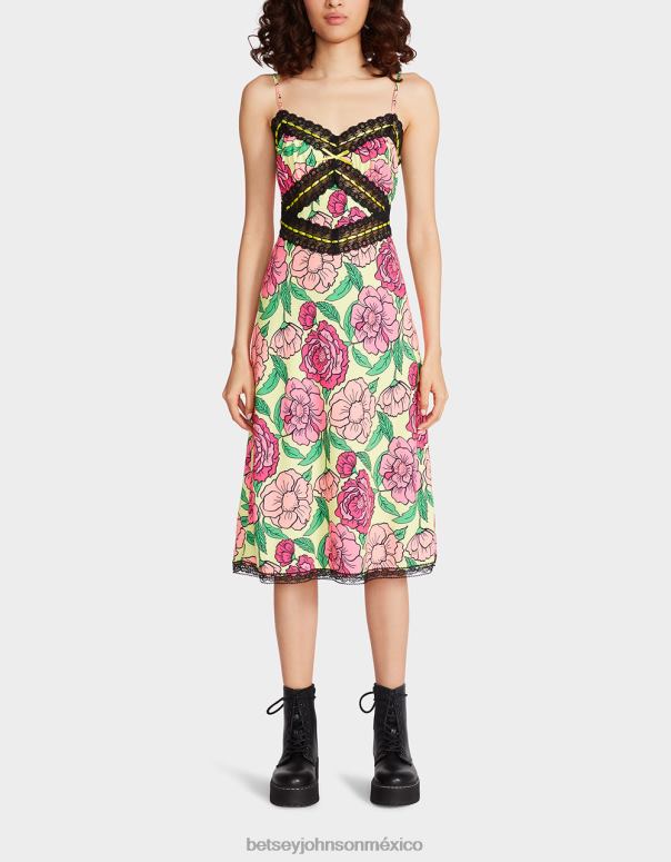 Betsey Johnson ropa mujer F00V262 vestido midi de hollywood cal
