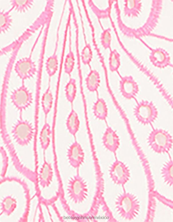 Betsey Johnson ropa mujer F00V271 vestido corto con corsé y ojales rosa