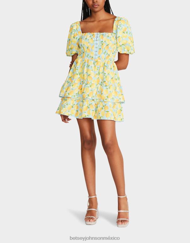 Betsey Johnson ropa mujer F00V283 mini vestido haley azul