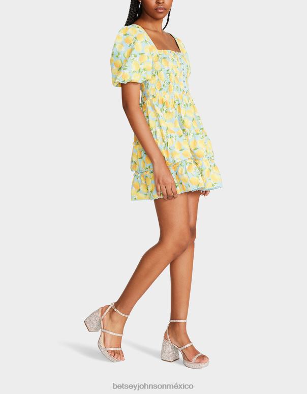 Betsey Johnson ropa mujer F00V283 mini vestido haley azul