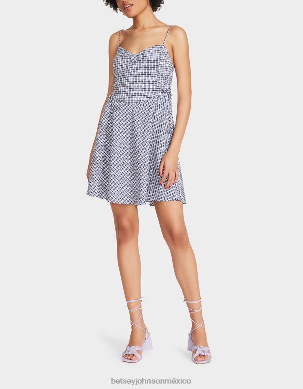 Betsey Johnson ropa mujer F00V286 mini vestido bella frocked dot multi