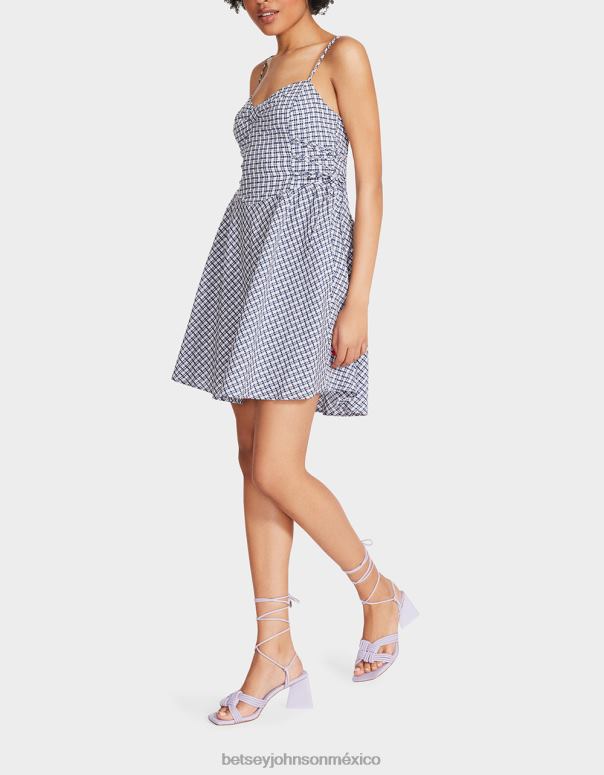 Betsey Johnson ropa mujer F00V286 mini vestido bella frocked dot multi