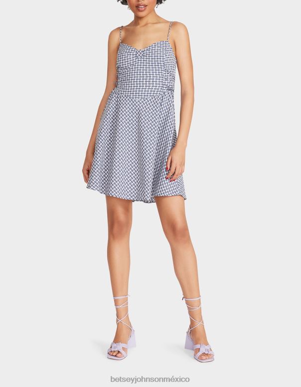 Betsey Johnson ropa mujer F00V286 mini vestido bella frocked dot multi